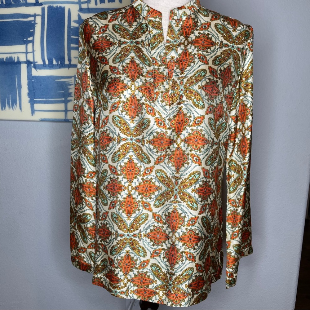 Talbots Silk Tunic Size 10